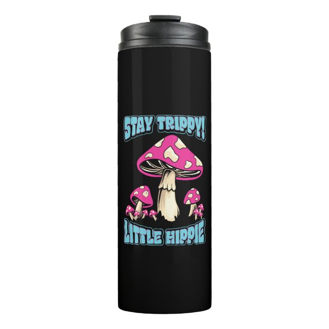 Bleibe Trippy! Little Hippie Thermosbecher (Vorderseite)