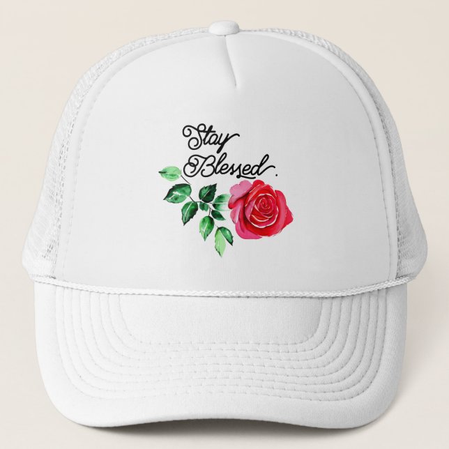 Bleibe Truckerkappe (Vorderseite)