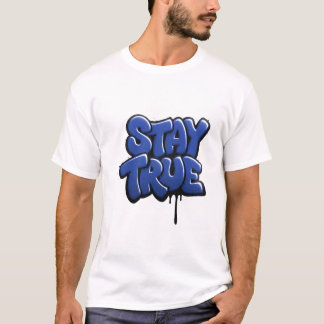 Bleibe True Graffiti Streetwear Graphic T - Shirt