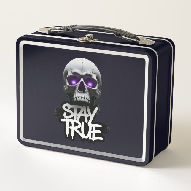 Bleibe True Metall Brotdose (Vorderseite)