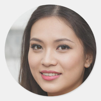 Bleibe True Runder Aufkleber