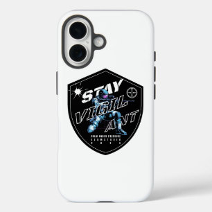 "Bleibe Vigilant - Bold Motivierend Design" iPhone 16 Hülle