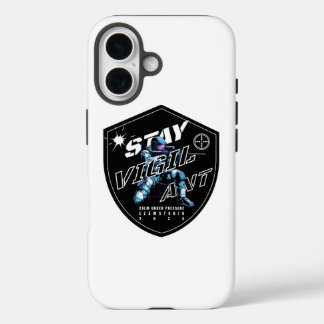 "Bleibe Vigilant - Bold Motivierend Design" iPhone 16 Hülle