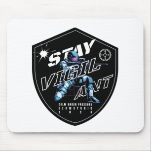 "Bleibe Vigilant - Bold Motivierend Design" Mousepad