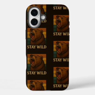 Bleibe Vintager Tiergrafik für die Natur Lover iPhone 16 Plus Hülle
