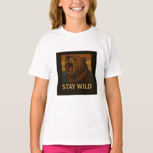 Bleibe Vintager Tiergrafik für die Natur Lover T-Shirt