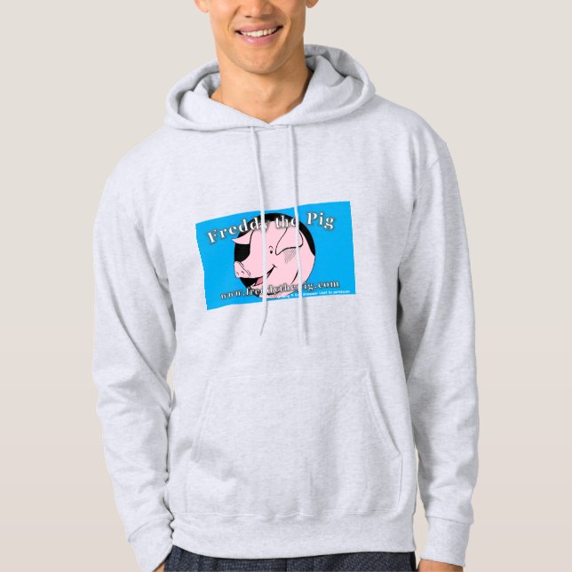 Bleibe warm in deinem Freddy the Pig Hoodie (Vorderseite)