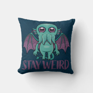 Bleibe Weird Niedlich Cthulhu Monster Kissen