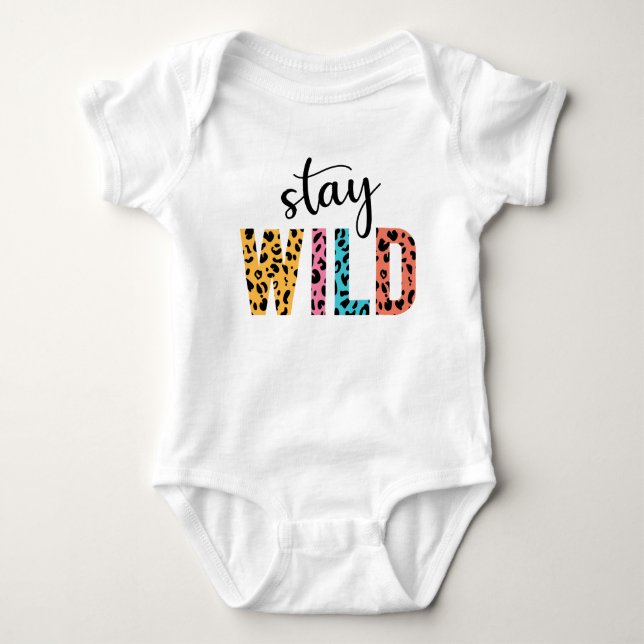 Bleibe Wild Baby Strampler (Vorderseite)