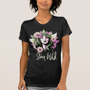 Bleibe Wild Blume Child T - Shirt