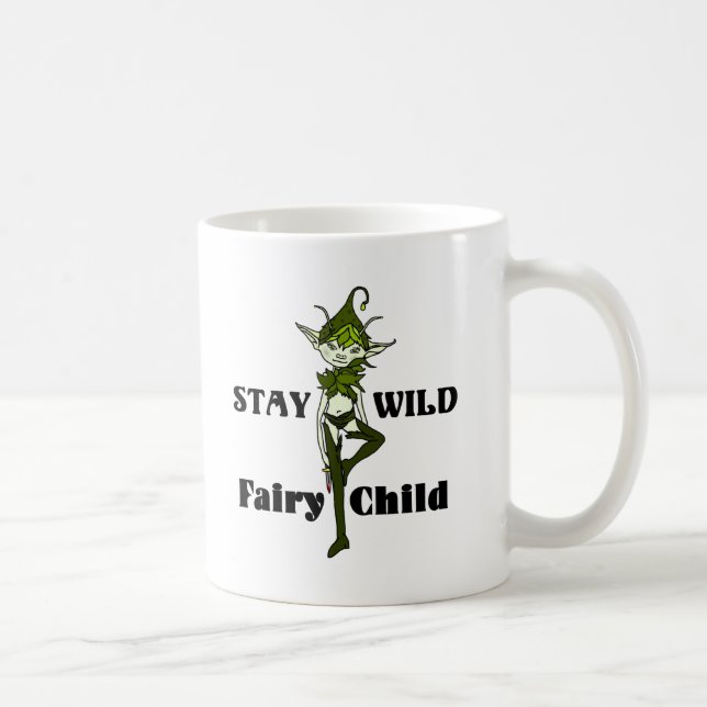 Bleibe Wild Fee Kinderkaffee Tasse (Rechts)