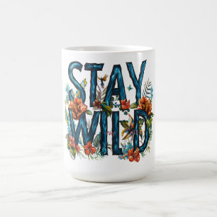Bleibe Wild Floral Travel Mug Kaffeetasse