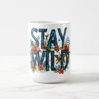 Bleibe Wild Floral Travel Mug Kaffeetasse