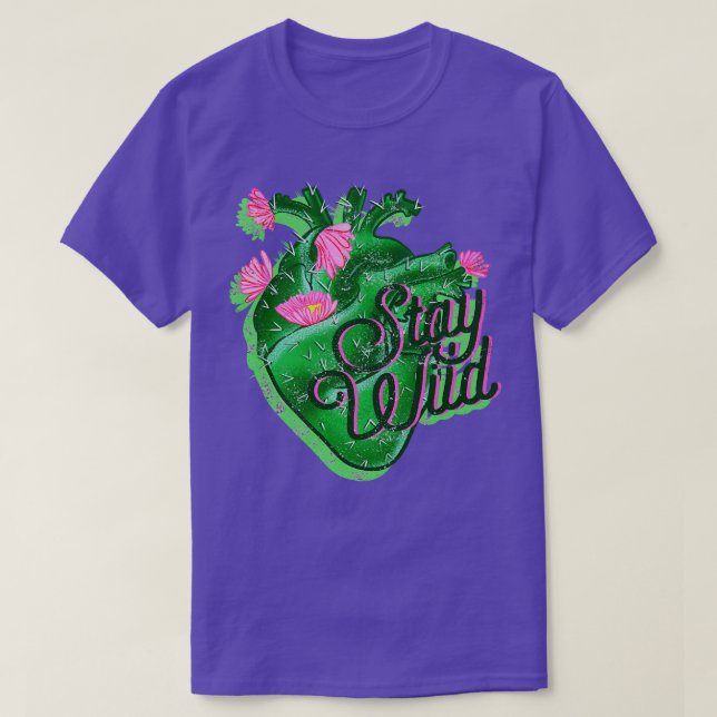 BLEIBE WILD HERART T-Shirt (Design vorne)