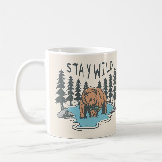 Bleibe Wild Kaffeetasse (Links)