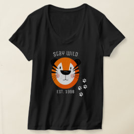 Bleibe wild l Est 1998 l Adorable tiger tiger bedr T-Shirt