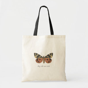 Bleibe Wild Moon Child Ästhetische Butterfly Boho Tragetasche