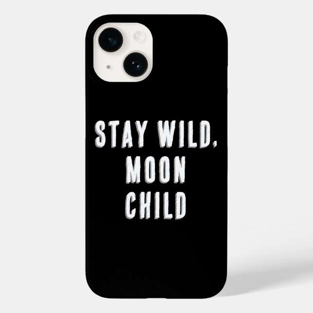 Bleibe Wild, Moon Child Case-Mate iPhone Hülle (Rückseite)