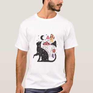 Bleibe Wild Moon Child Cat T-Shirt