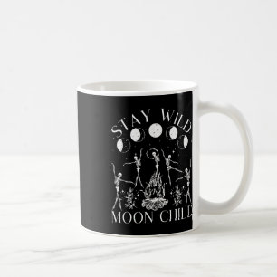 Bleibe Wild Moon Child Funny Skelettanzen Hallow Kaffeetasse