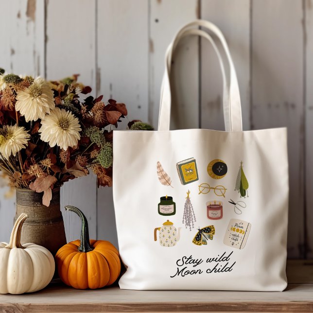 Bleibe Wild Moon Child Tragetasche (Von Creator hochgeladen)
