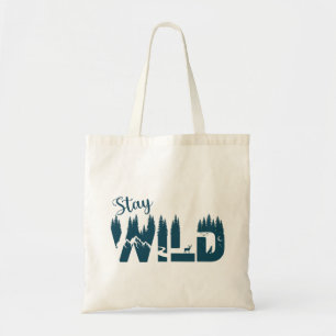 Bleibe Wild Nature Tote Bag Tragetasche