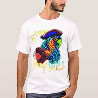 Bleibe Wild Pirate Parrot T-Shirt