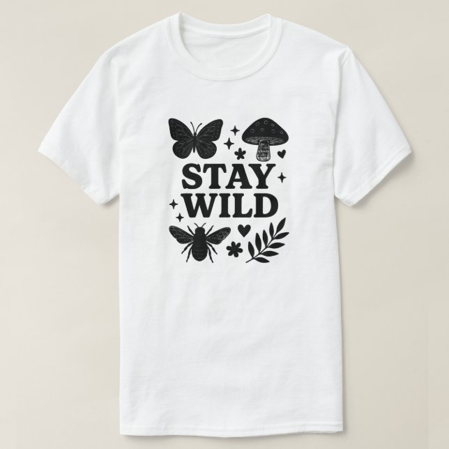 BLEIBE WILD T-Shirt (Design vorne)