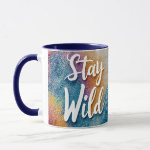 Bleibe Wild T - Shirt Boho Nature Inspiriert Shi Tasse
