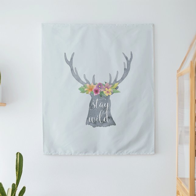 Bleibe Wild Wandteppich (Von Creator hochgeladen)