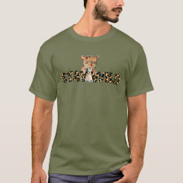 Bleibe Wildtier Print Design mit Jungle Vibes T-Shirt