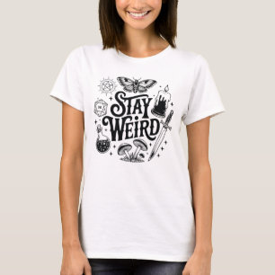 Bleibe Witchy Vibes Witch Spooky Season Happy T-Shirt