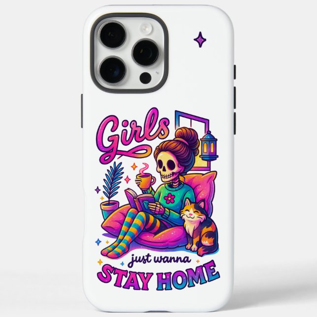Bleibe Zuhause Case-Mate iPhone Hülle (Rückseite)