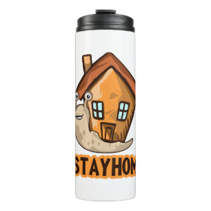 Bleibe Zuhause Thermosbecher