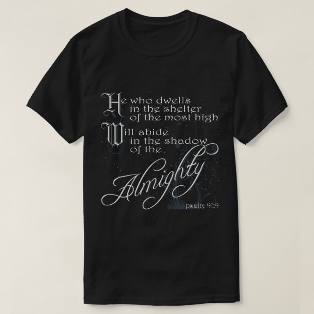 Bleiben im Schutz des Allmächtigers T-Shirt (Design vorne)