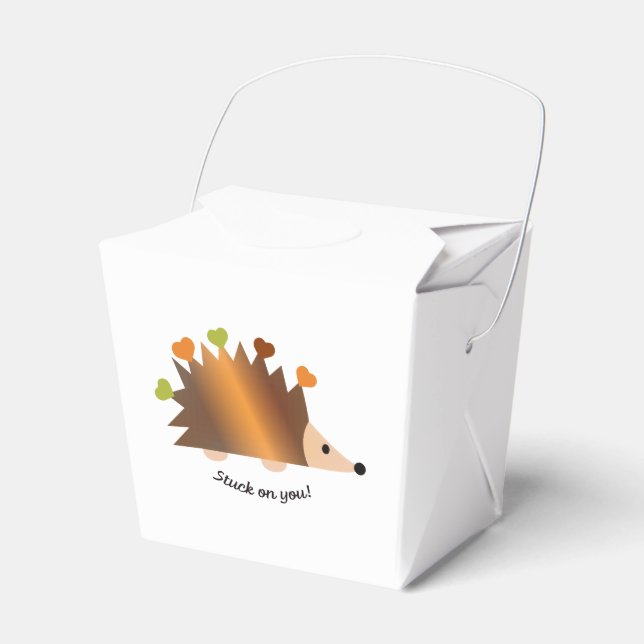 Bleiben Sie auf Igel und Herz Geschenkschachtel (Vorderseite)