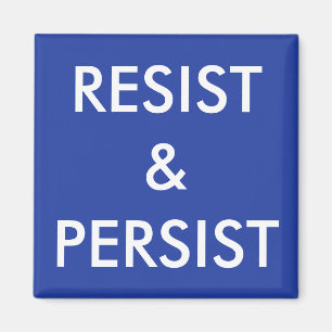 Bleiben Sie auf weißem Text auf blauem Magnet