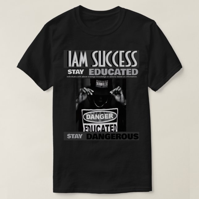 BLEIBEN SIE AUFGEKLÄRT T-Shirt (Design vorne)
