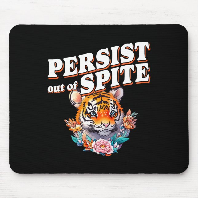 Bleiben Sie aus dem zarten Tiger-Funny-Design Mousepad (Vorne)