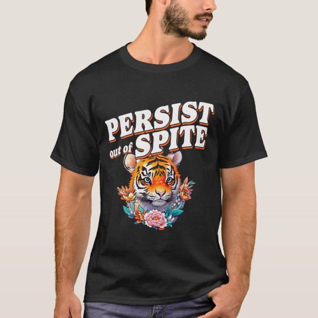 Bleiben Sie aus dem zarten Tiger-Funny-Design T-Shirt (Vorderseite)