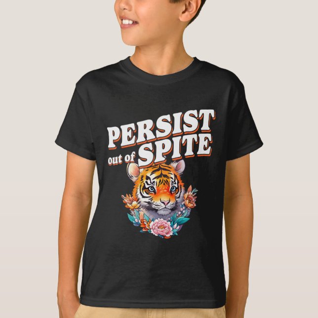 Bleiben Sie aus dem zarten Tiger-Funny-Design T-Shirt (Vorderseite)