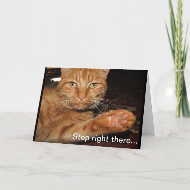 Bleiben Sie dort. Karte (Vorderseite)