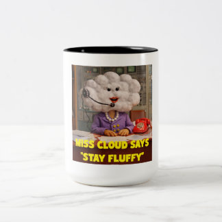 Bleiben Sie flauschig mit Miss Cloud Zweifarbige Tasse