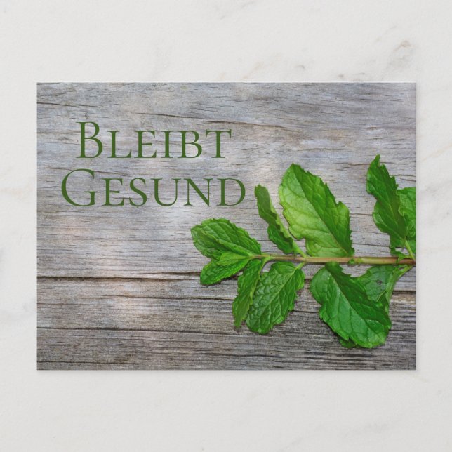 Bleiben Sie gesund  - Postkarte (Vorderseite)
