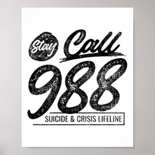 Bleiben Sie in Kontakt 9 8 8 Suicide And Crisis Li Poster