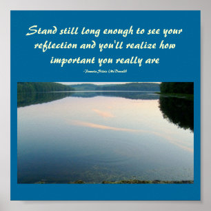 Bleiben Sie noch lange genug, um zu sehen...Zitat  Poster