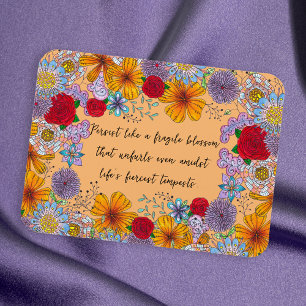 Bleiben Sie wie ein fragiles Motivierend Zitat Magnet