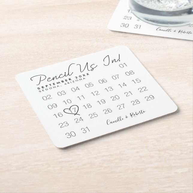 Bleiben wir im minimalen weißen Kalender Rechteckiger Pappuntersetzer (angewinkelt)