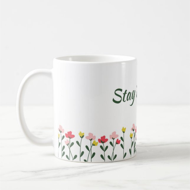 Bleibende Frühjahrs-Blumen-Tasse Kaffeetasse (Links)