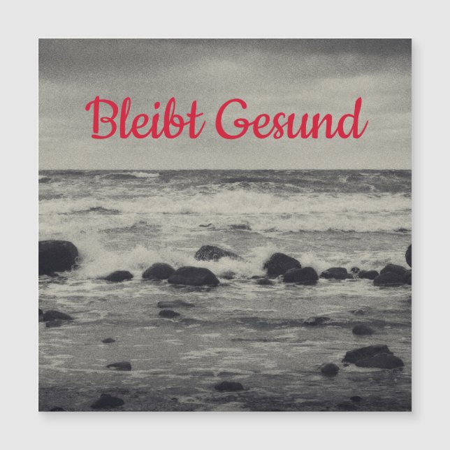 Bleibt Gesund - Magnetkarte (Vorderseite)